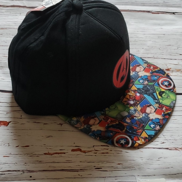 🆕️ MARVEL AVENGERS BLACK BASEBALL CAP 🧢 - Picture 5 of 5